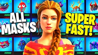 Fortnite  FASTEST FEATHER METHOD Unlock ALL Havens Masks Quick [upl. by Notxed710]