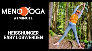 Heißhunger easy loswerden 1minuteyoga zum Abnehmen [upl. by Lucio]