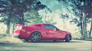 Ford Mustang on 20 Vossen VVSCV7 Concave Wheels  Rims [upl. by Nitneuq333]