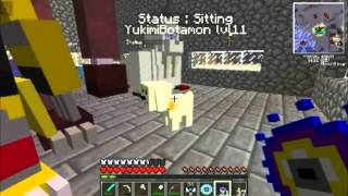 Minecraft Digimob ep 6 angemon wendigomon tailmon e gargomon pra ajudar [upl. by Notserp]