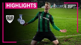 SC Preußen Münster  MSV Duisburg  Highlights 3 Liga  MAGENTA SPORT [upl. by Aiyram]