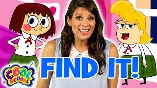 Find The Stepsisters Cinderella  Story Time with Ms Booksy  Find It Games  Cool School [upl. by Normand]