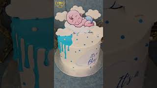 New born baby cake ✨️follow us on Instagram for more cake birthdaycake newbornbaby [upl. by Ado308]