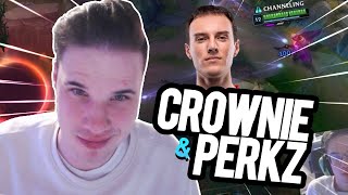 CROWNIE amp PERKZ PLAY AGAINST HANSMIKYX  S14 LEC INHOUSES [upl. by Yrrek842]