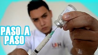 COMO PREPARAR Y DILUIR UN MEDICAMENTO Paso a paso [upl. by Aserehtairam]