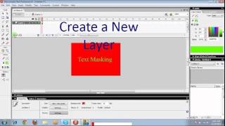 Text Masking in Macromedia Flash 8 [upl. by Nan]