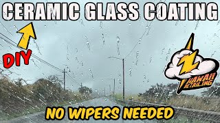 HOW TO CERAMIC WINDSHIELD GLASS COATING [upl. by Ecnerewal]