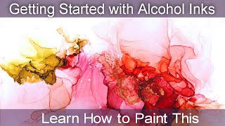 ALCOHOL INK PAINTING DEMO ON YUPO PAPER In 4K  What you need to Paint  Alcohol Ink for Beginners [upl. by Calan15]