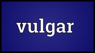 Vulgar Meaning [upl. by Persse]