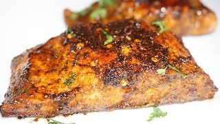 Best Blackened Salmon Recipe  How to make Blackened Salmon [upl. by Herrick]