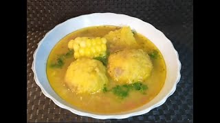 Caldo de bolas de Plátano verde [upl. by Morena167]