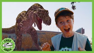 Dinosaurs at the LA Natural History Museum  TRex Ranch Dinosaur Videos for Kids [upl. by Kwang492]