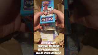 NEW PANINI PREMIER LEAGUE 2024 STICKERS DELIVERY UNBOXING panini premierleague holidayswithshorts [upl. by Ahserkal]