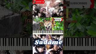 X TV CLAMP  Sadame Piano Tutorial Synthesia X 1999 shorts [upl. by Maleki]