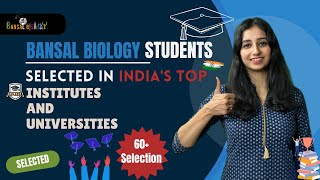 Bansal Biology Students Selected in Top Institutes I Bansal Biology Results I Bansal Biology App [upl. by Aldis]