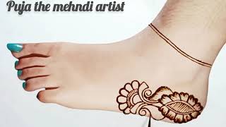 Latest Stylish new foot mehandi designpairon ki mehandimehandi ka designmehndi designs mehndi [upl. by Voss314]