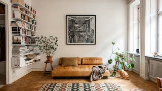 Tour Beautiful Scandinavian Apartment With Boho Touch [upl. by Yrakcaz]