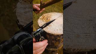 Survival skills Amazing knife lifehack survival lifehacks camping [upl. by Nospmis858]