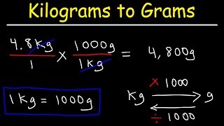 How To Convert Kilograms to Grams and Grams to Kilograms [upl. by Yorztif]