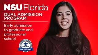 Dual Admission Program  Nova Southeastern University Premier Programs amp Scholarships [upl. by Almeida]