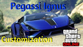 Pegassi Ignus Customization And Review GTA online [upl. by Aikemahs]