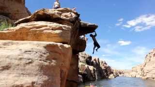 Deep Water Soloing  East Clear Creek  Arizona [upl. by Mafalda]