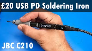 SDG 344 TS210 USBC JBC Style C210 Soldering Iron PD30 QC30 [upl. by Mohn503]