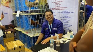 World Gamefowl expo 2024 RAYMOND BURGOS of PBRB Gamefarm Jan 192024 [upl. by Annauqaj850]