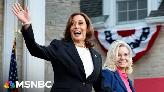 ‘Momentous’ Harris campaigns for first time with Republican Liz Cheney in surprising alliance [upl. by Aleira]