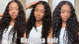 THE BEST DEEP WAVE WIG I’VE EVER TRIED 😍  13x6 Lace Frontal Install  Ft Hermosa Hair [upl. by Llerruj]