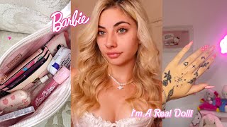 🎀GRWM para ver la Barbie inspo outfit makeup qué llevo en mi bolso… [upl. by Mandell]