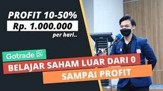 TUTORIAL INVESTASI SAHAM LUAR PAKE GOTRADE DARI 0 SAMPAI PROFIT KHUSUS PEMULA [upl. by Parik]