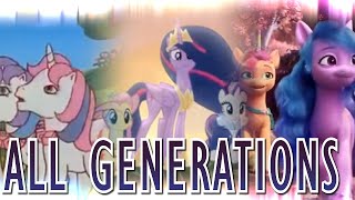 My Little Pony New Generation  G1 G2 G3 G4 G5  All Generations [upl. by Leilamag]