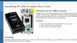 Convert STLink To JLink [upl. by Lightfoot]