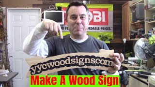 How To Make A DIY Wood Sign With A Router  Woodworking  DIY [upl. by Maharg]