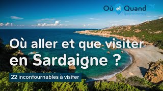 Où aller et que visiter en Sardaigne  22 lieux INCONTOURNABLES [upl. by Aja]