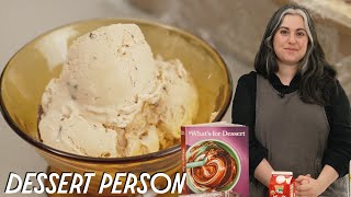 Claire Saffitz Homemade Coffee Stracciatella Semifreddo  Dessert Person [upl. by Eisdnil]