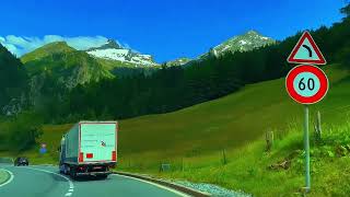 Swiss drive through mountain range [upl. by Ikaz]