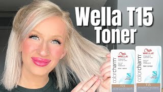 WELLA T15 TONER Pale Beige Blonde [upl. by Raynah]