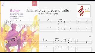 Saltarello del Predetto Ballo  ABRSM Guitar3 [upl. by Jolynn]