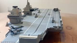 HMS Queen Elizabeth Aircraft Carrier 1350 scale [upl. by Forest]