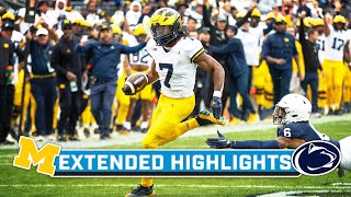 Michigan at Penn State  Extended Highlights  Big Ten Football  Nov 11 2023 [upl. by Ocirederf]