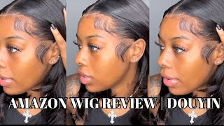 AMAZON WIG REVIEW  DOUYIN HAIR  BOB WIG [upl. by Apthorp]