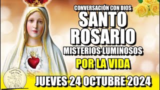 EL ROSARIO DE HOY 💖 JUEVES 24 OCTUBRE 2024  MISTERIOS LUMINOSOS  VIRGEN DE FATIMA [upl. by Nadabb371]