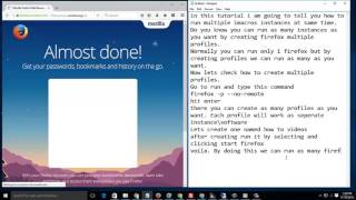 how to run multiple imacros by creating firefox profiles [upl. by Leslie]