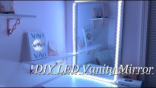 DIY Vanity Mirror  Using LED Lights with remote [upl. by Shurwood]