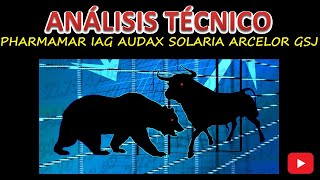 Análisis Técnico PHARMA MAR IAG AUDAX ARCELORMITTAL SOLARIA GRUPO SAN JOSÉ [upl. by Navannod]