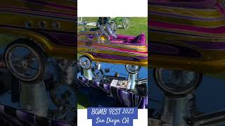 Low rider car show Bomb Fest 2023 San Diego sandiego cars lowriders [upl. by Zischke]