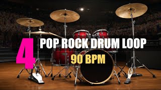 FREE  POP ROCK Drum Loops  90 Bpm [upl. by Clarhe238]