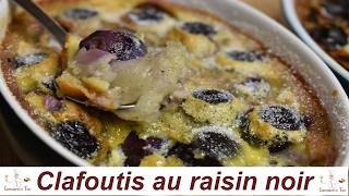 Clafoutis au raisin noir  recette de clafoutis  recette de gâteau avec raisin [upl. by Kedezihclem201]